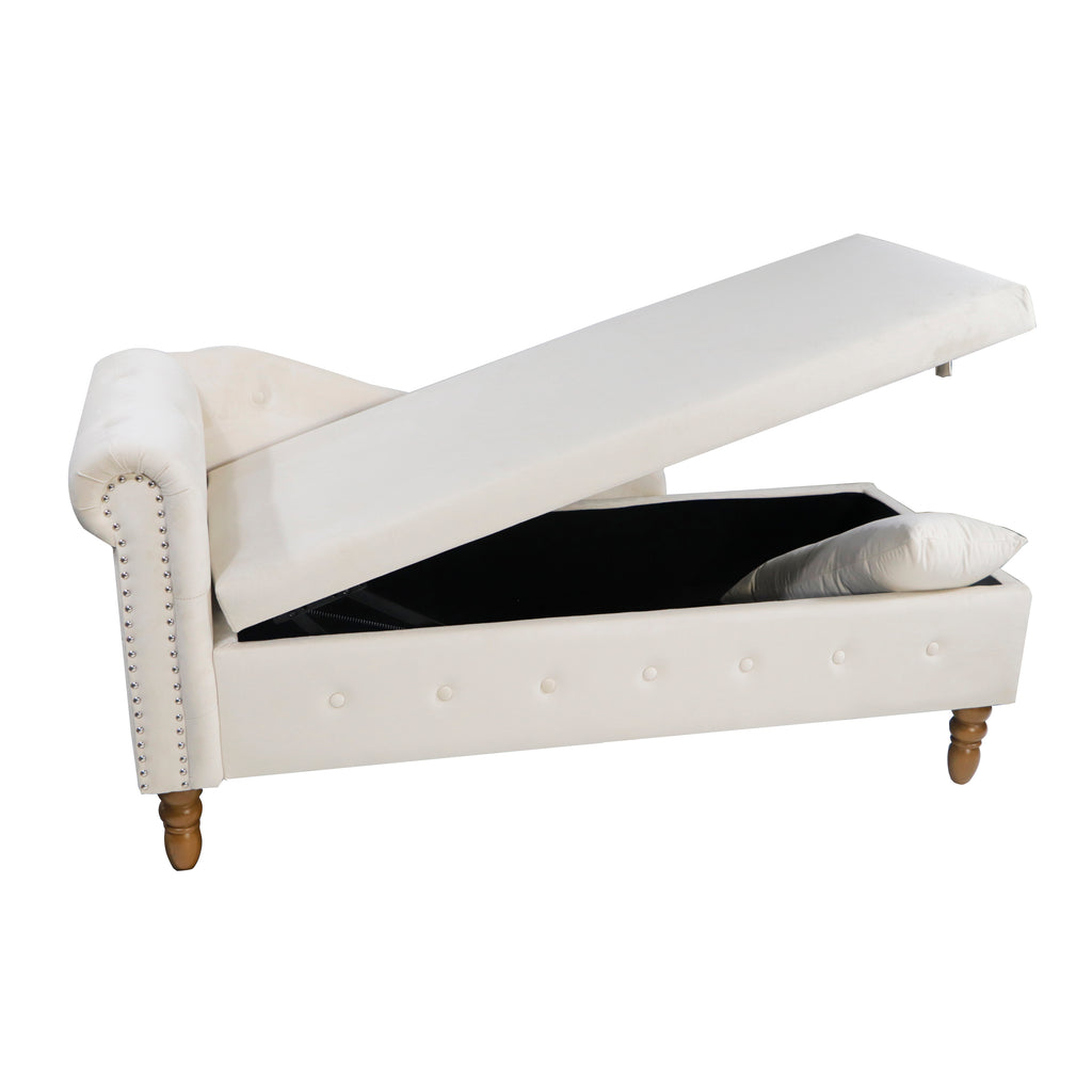 Beige Chaise Lounge