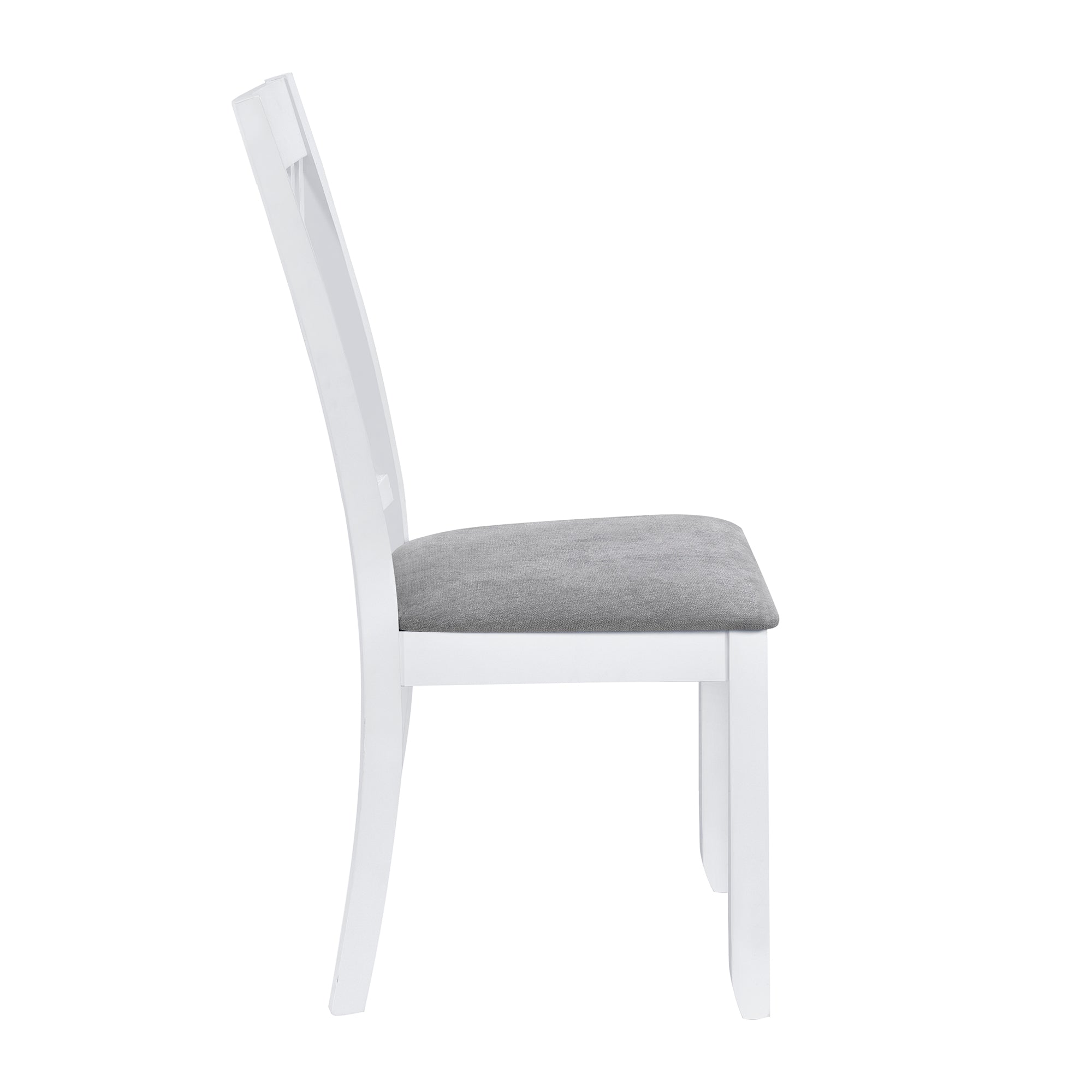 5-Piece Minimalist Dining Table Set – White