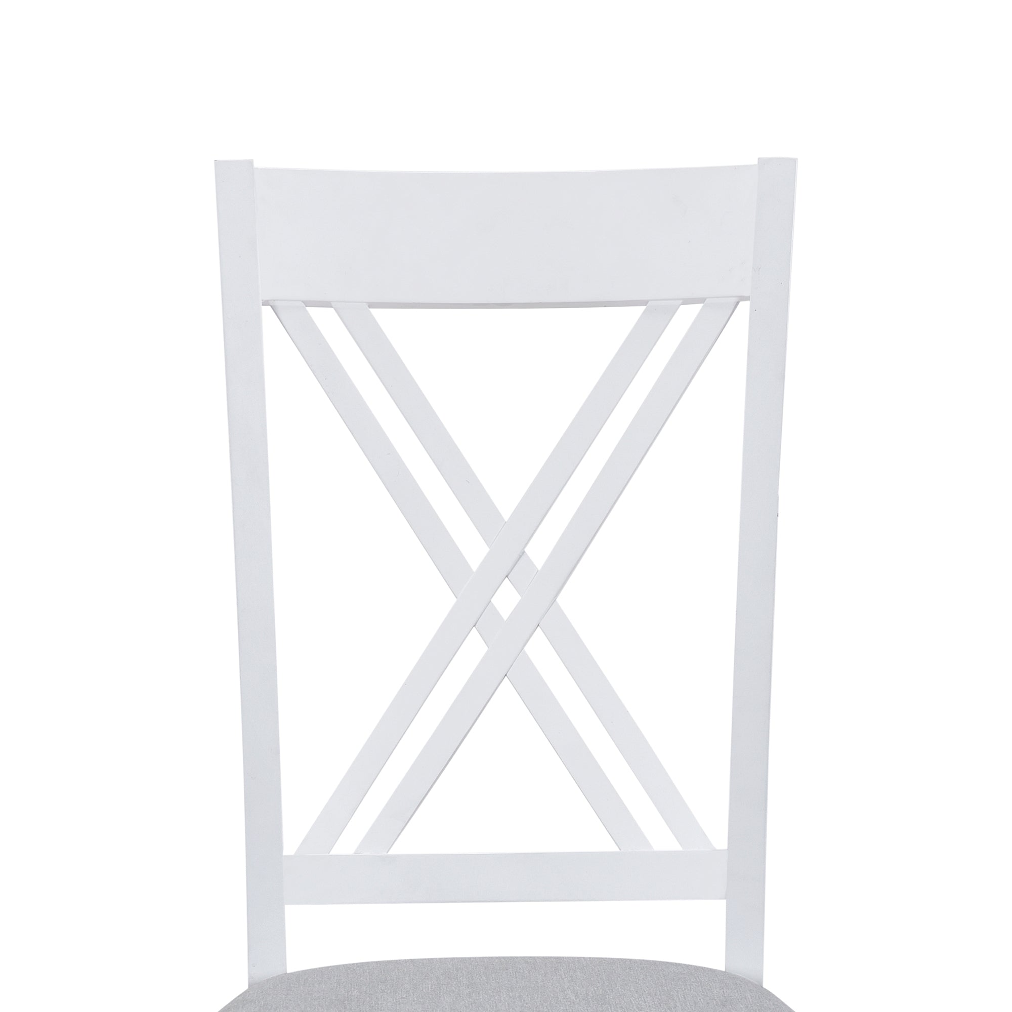 5-Piece Minimalist Dining Table Set – White