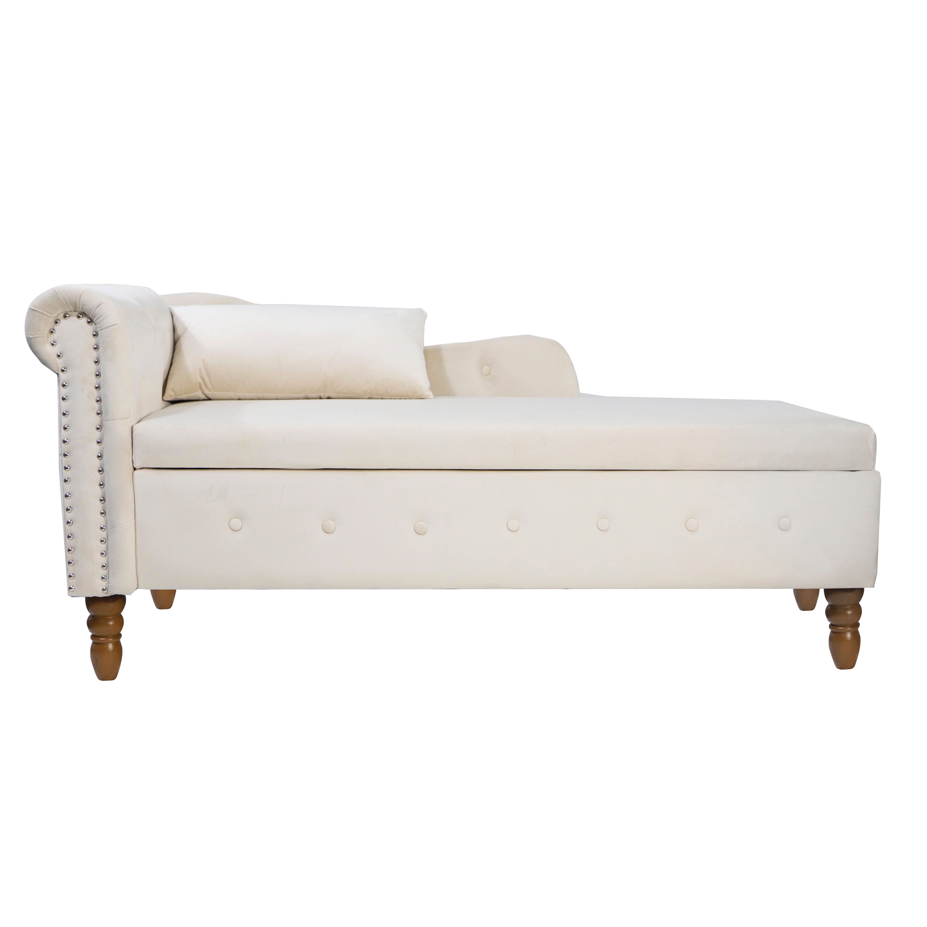 Beige Chaise Lounge