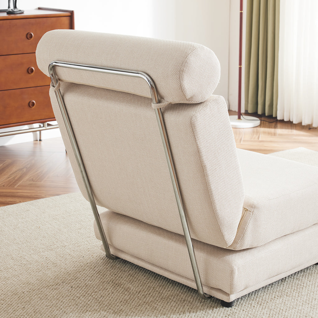 Foldable Sofa Bed Chair – Cream White