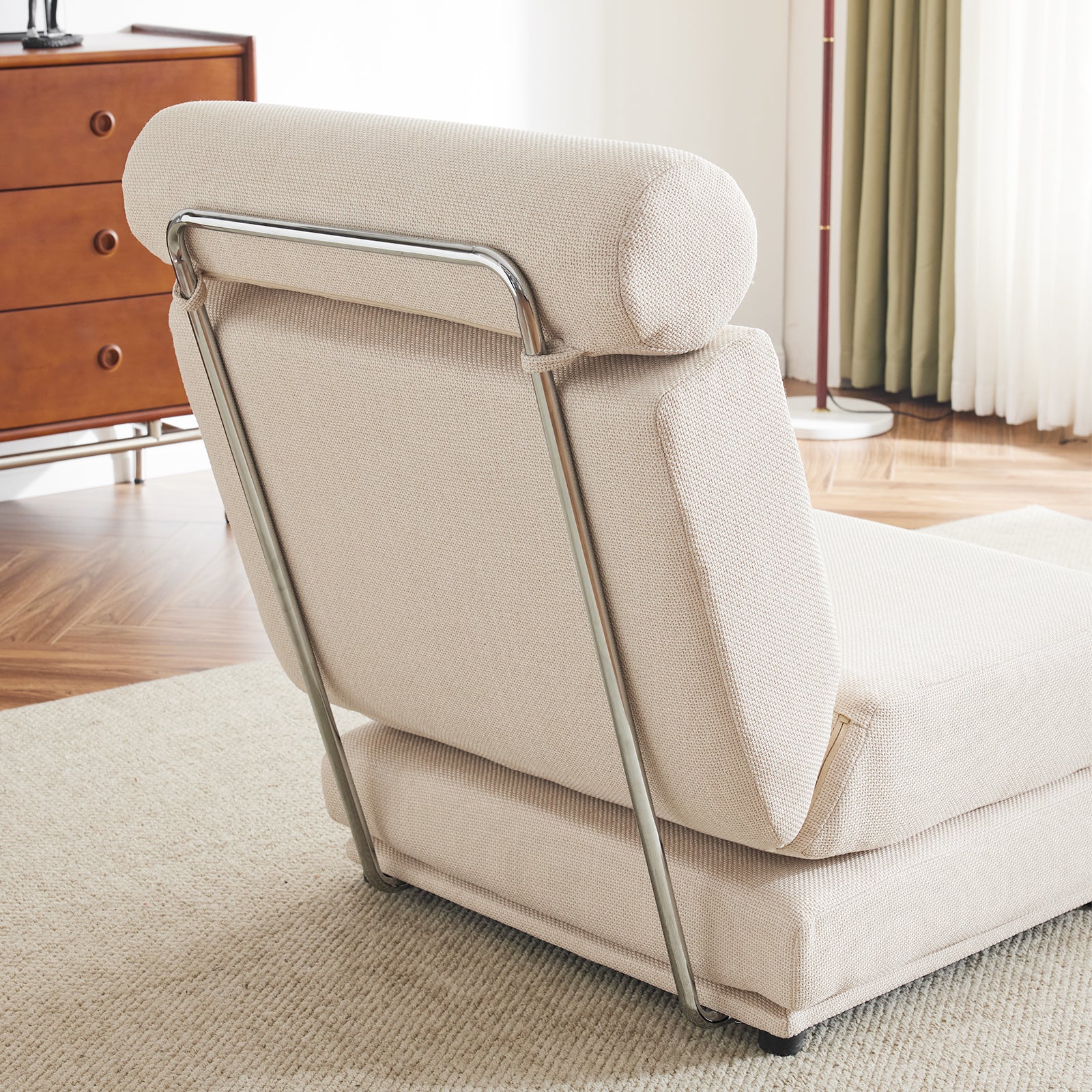 Foldable Sofa Bed Chair – Cream White