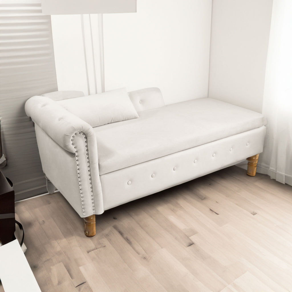 Beige Chaise Lounge