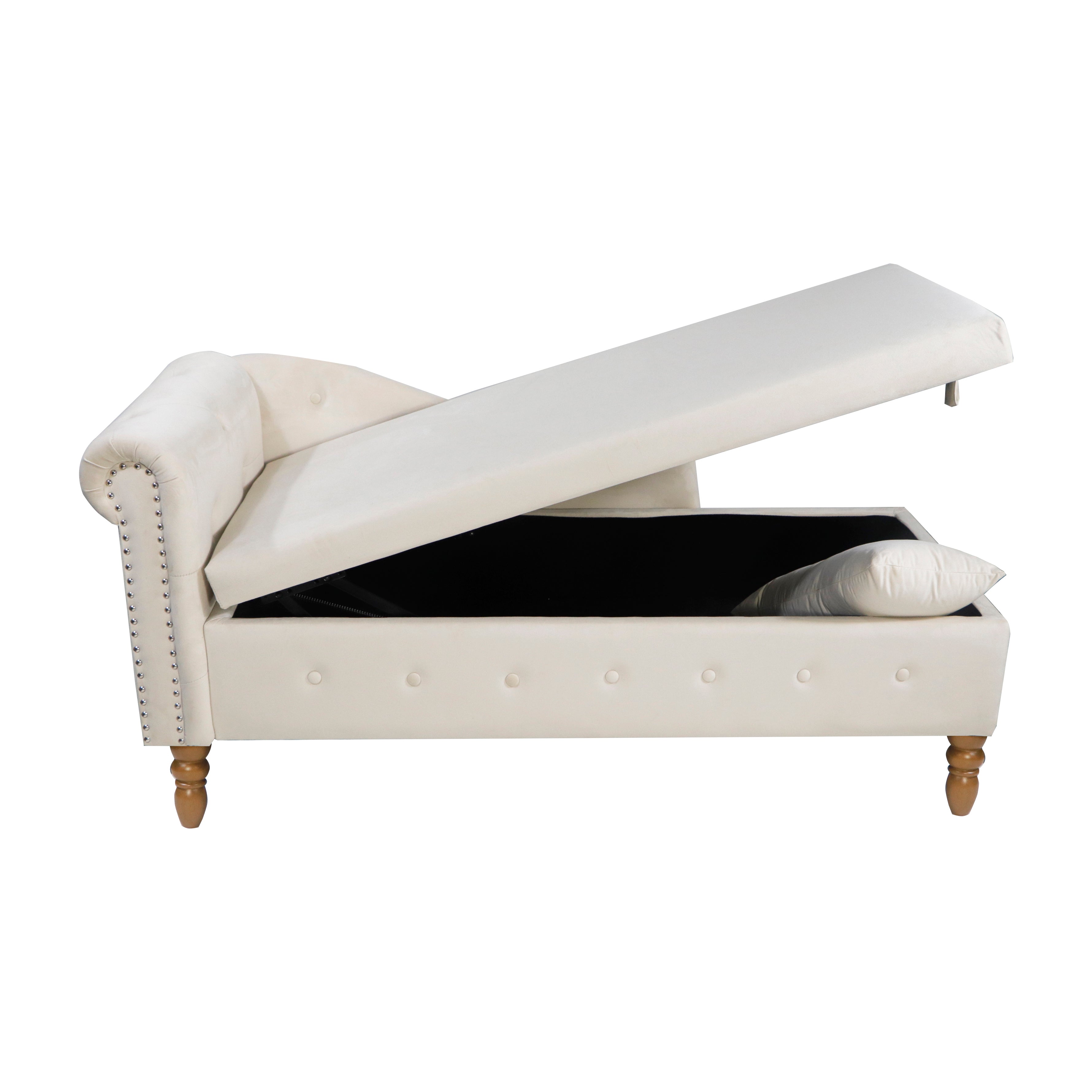Beige Chaise Lounge