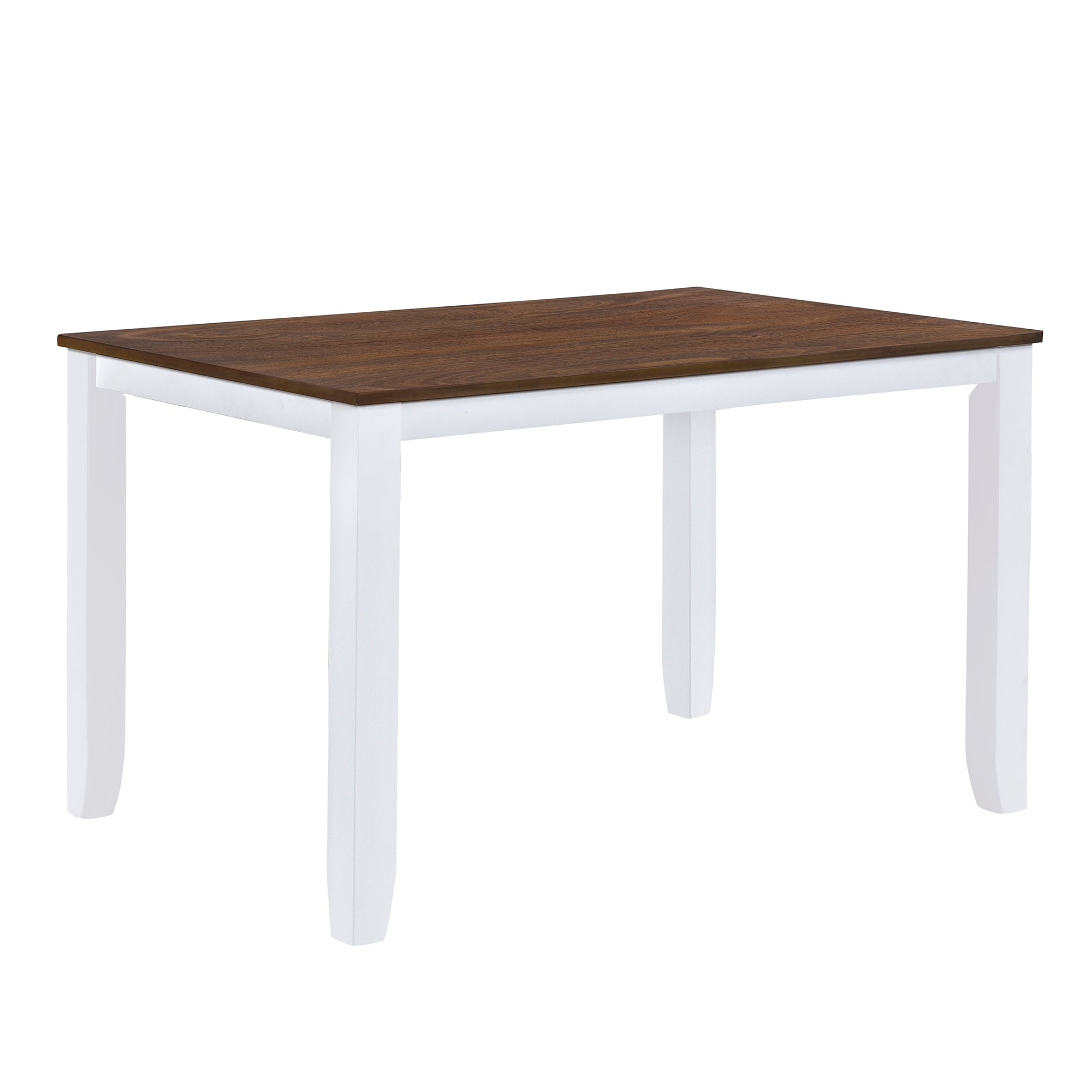 5-Piece Minimalist Dining Table Set – White