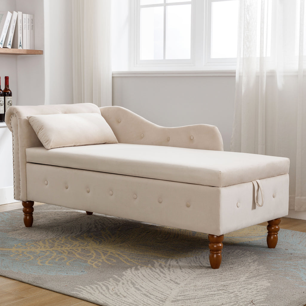 Beige Chaise Lounge