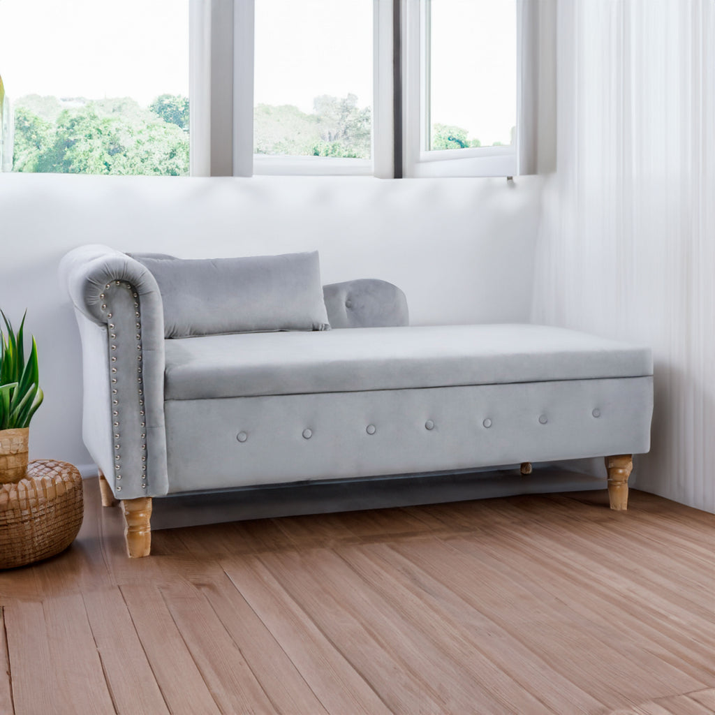 Grey Chaise Lounge