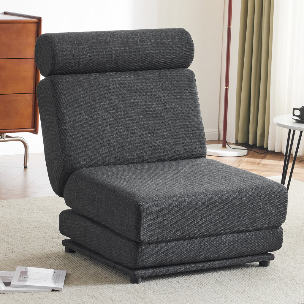 Foldable Sofa Bed Chair – Dark Grey