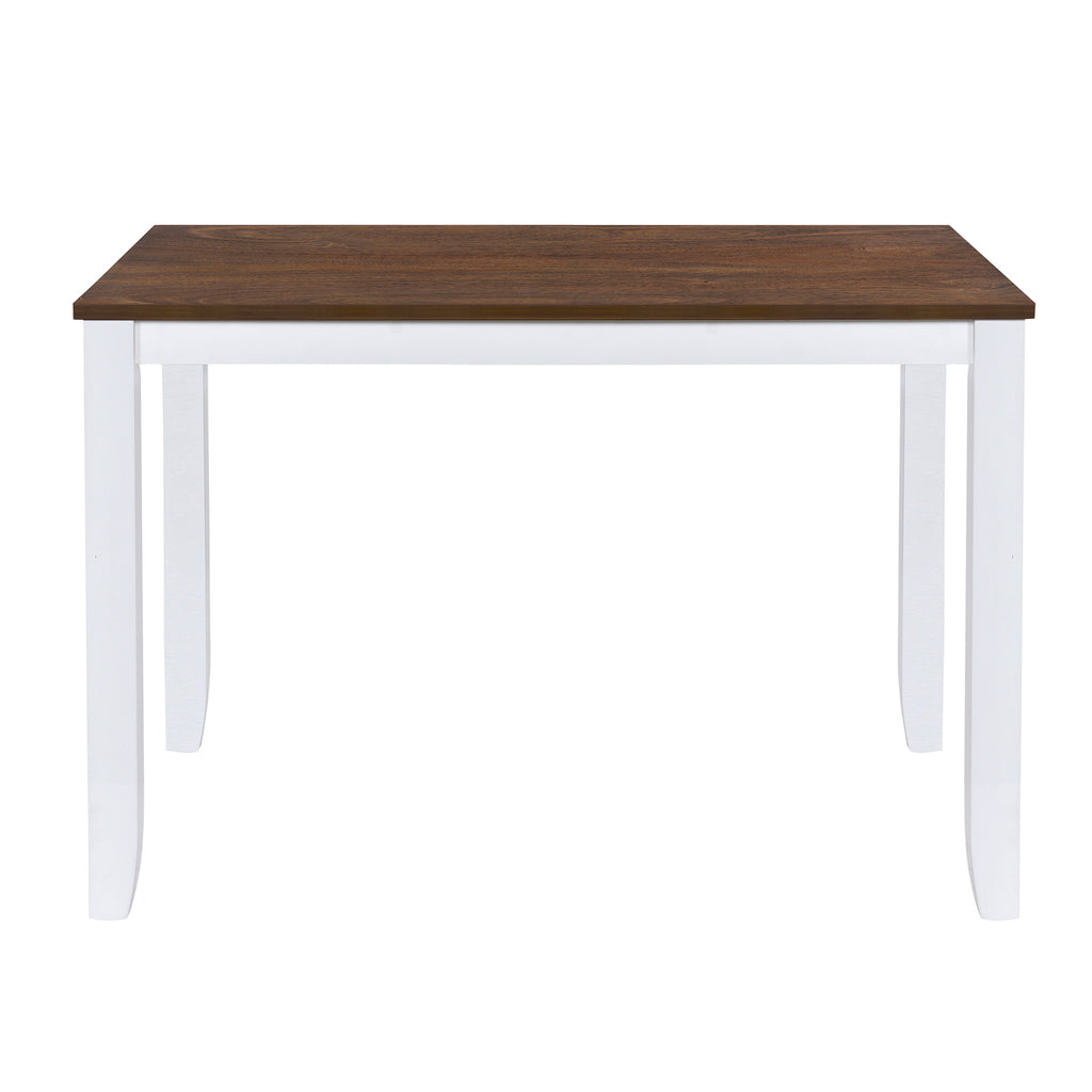 5-Piece Minimalist Dining Table Set – White