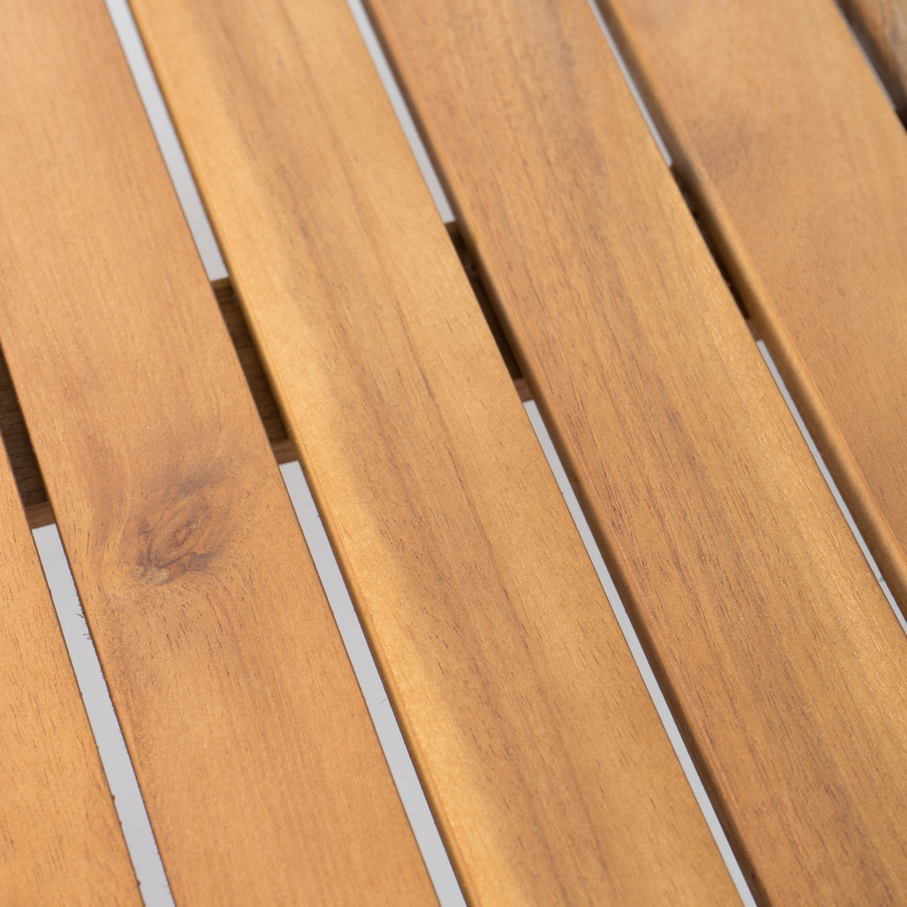 4-Piece Outdoor Pool Set – Table, 2 Chairs & Loveseat | Acacia Wood