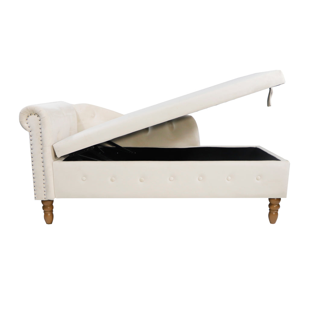 Beige Chaise Lounge