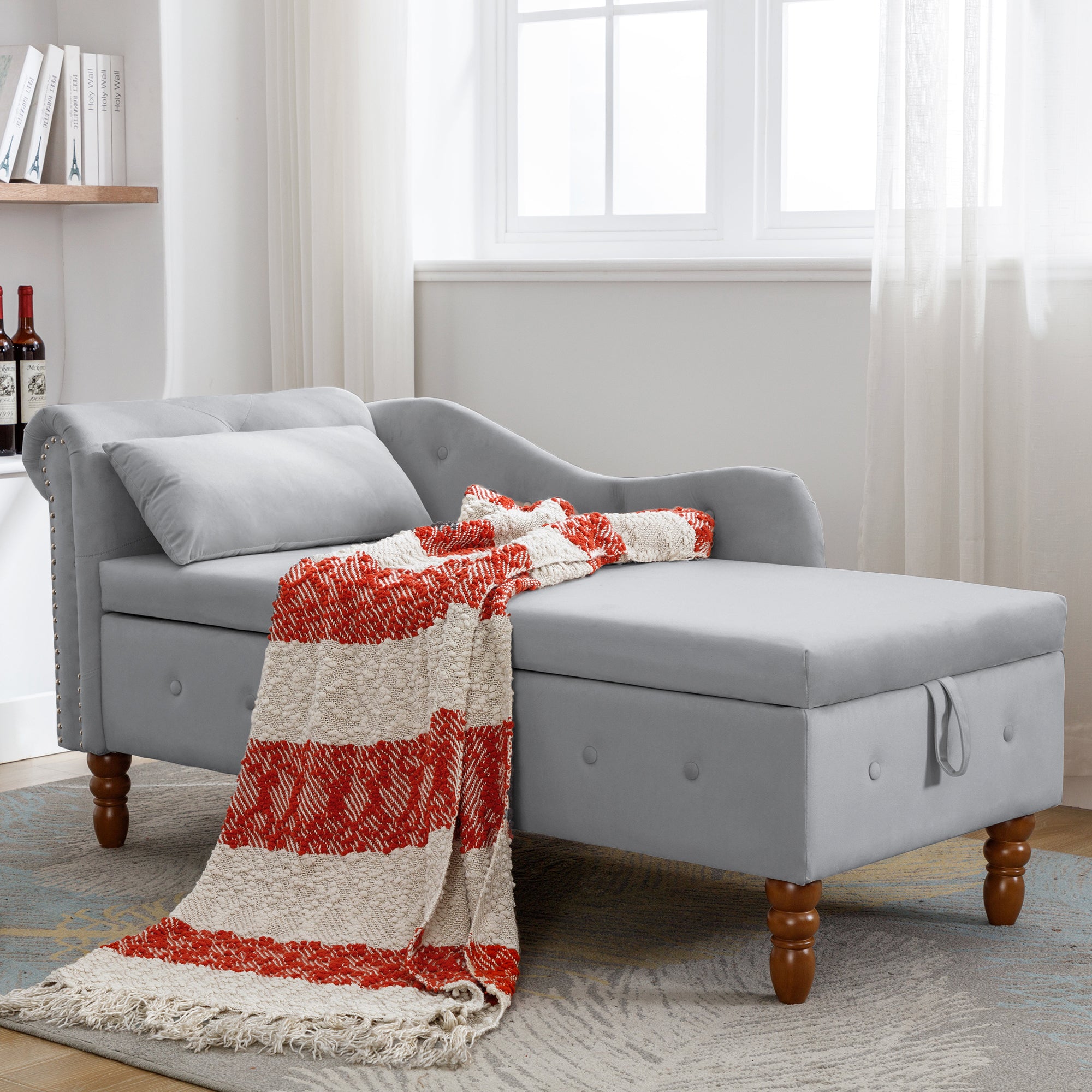 Grey Chaise Lounge