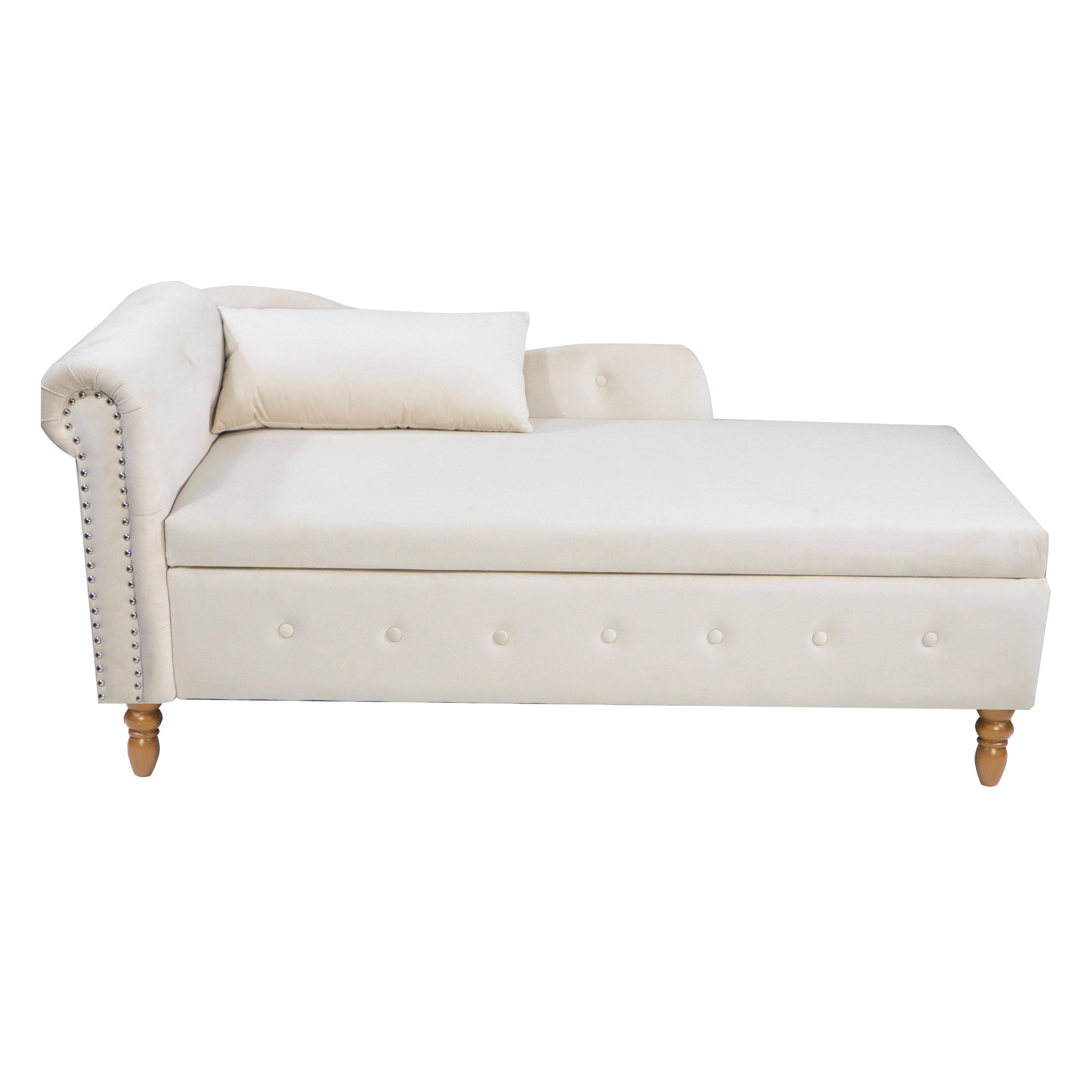 Beige Chaise Lounge
