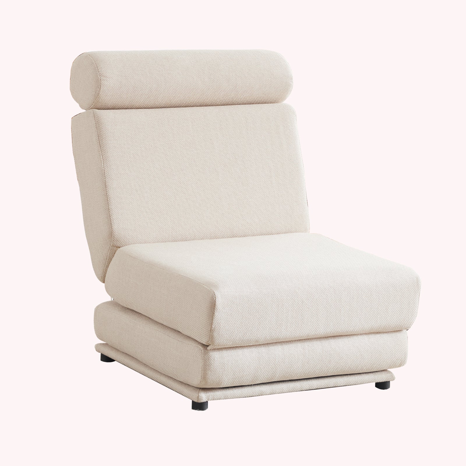 Foldable Sofa Bed Chair – Cream White