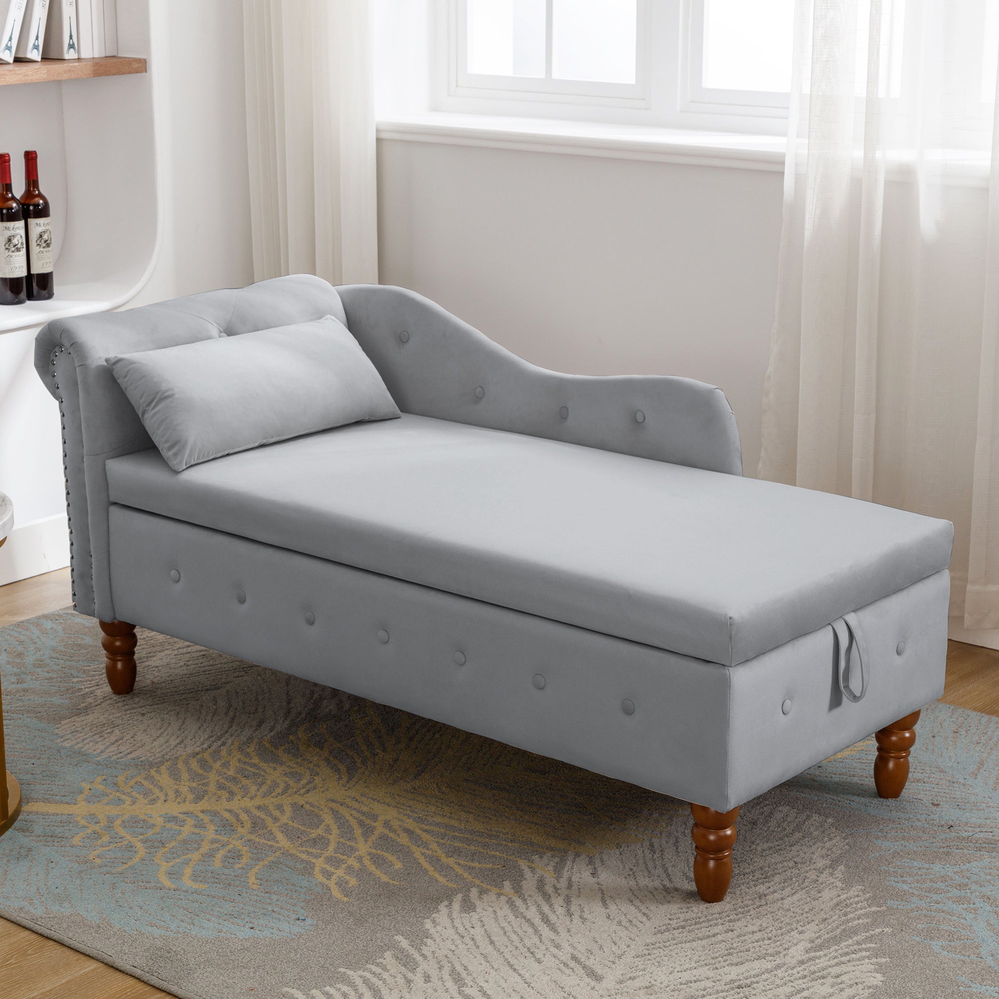 Grey Chaise Lounge