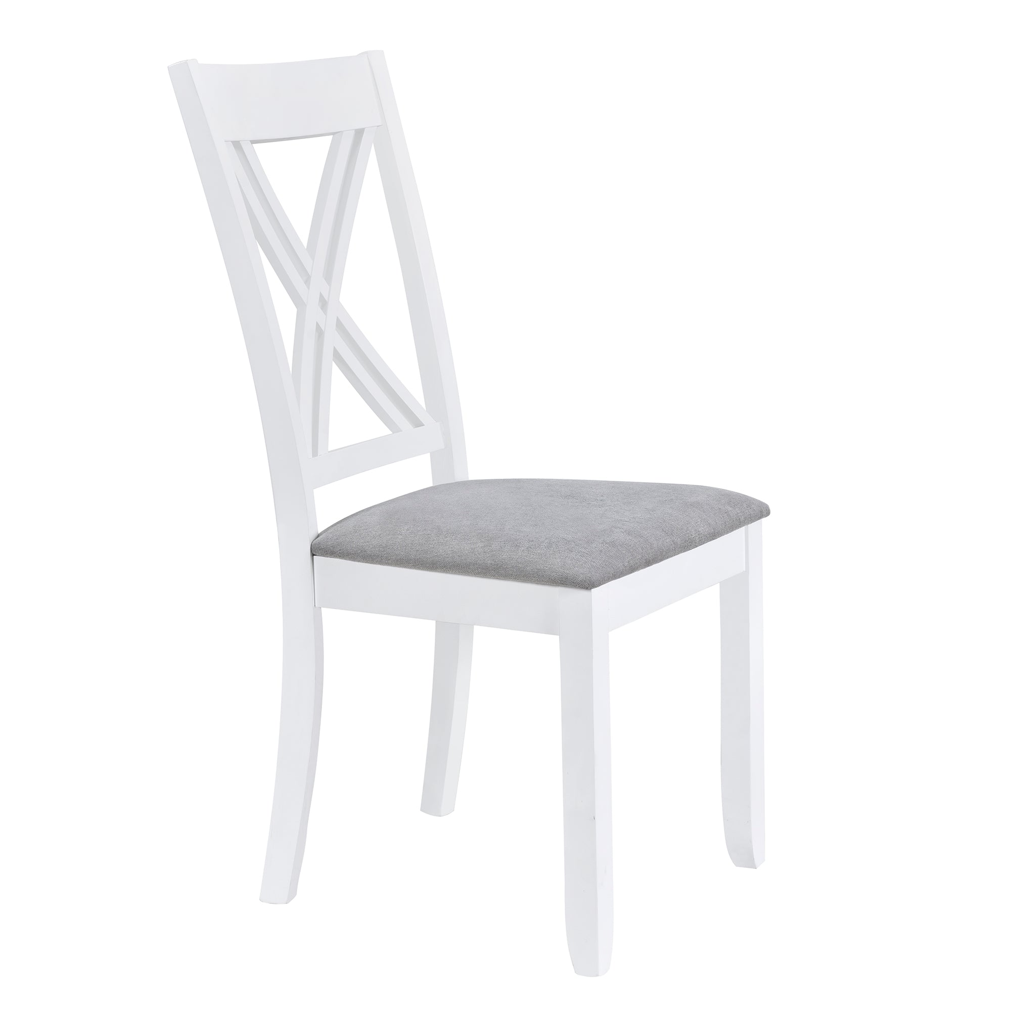 5-Piece Minimalist Dining Table Set – White
