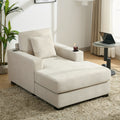 Oversized Chaise Lounger – Cream