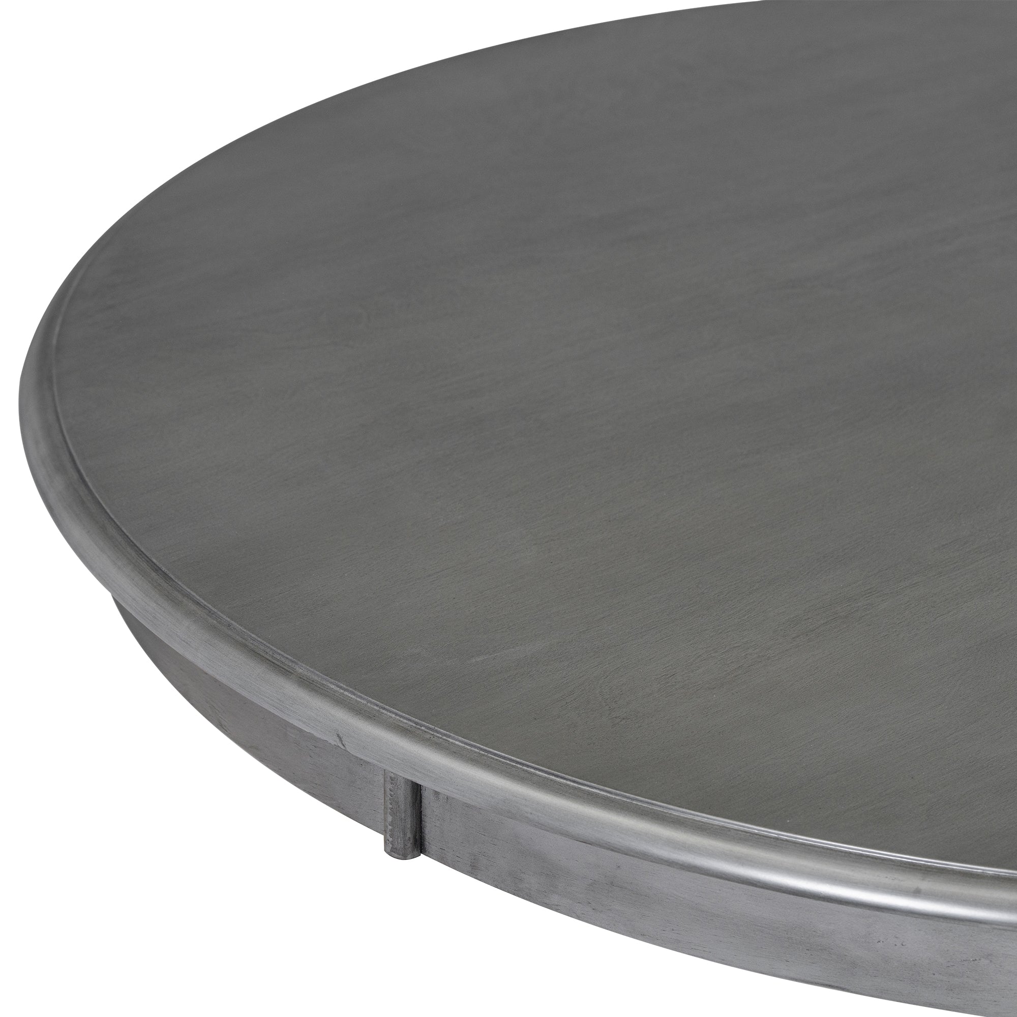 5-Piece Retro Round Dining Table Set – Dark Gray
