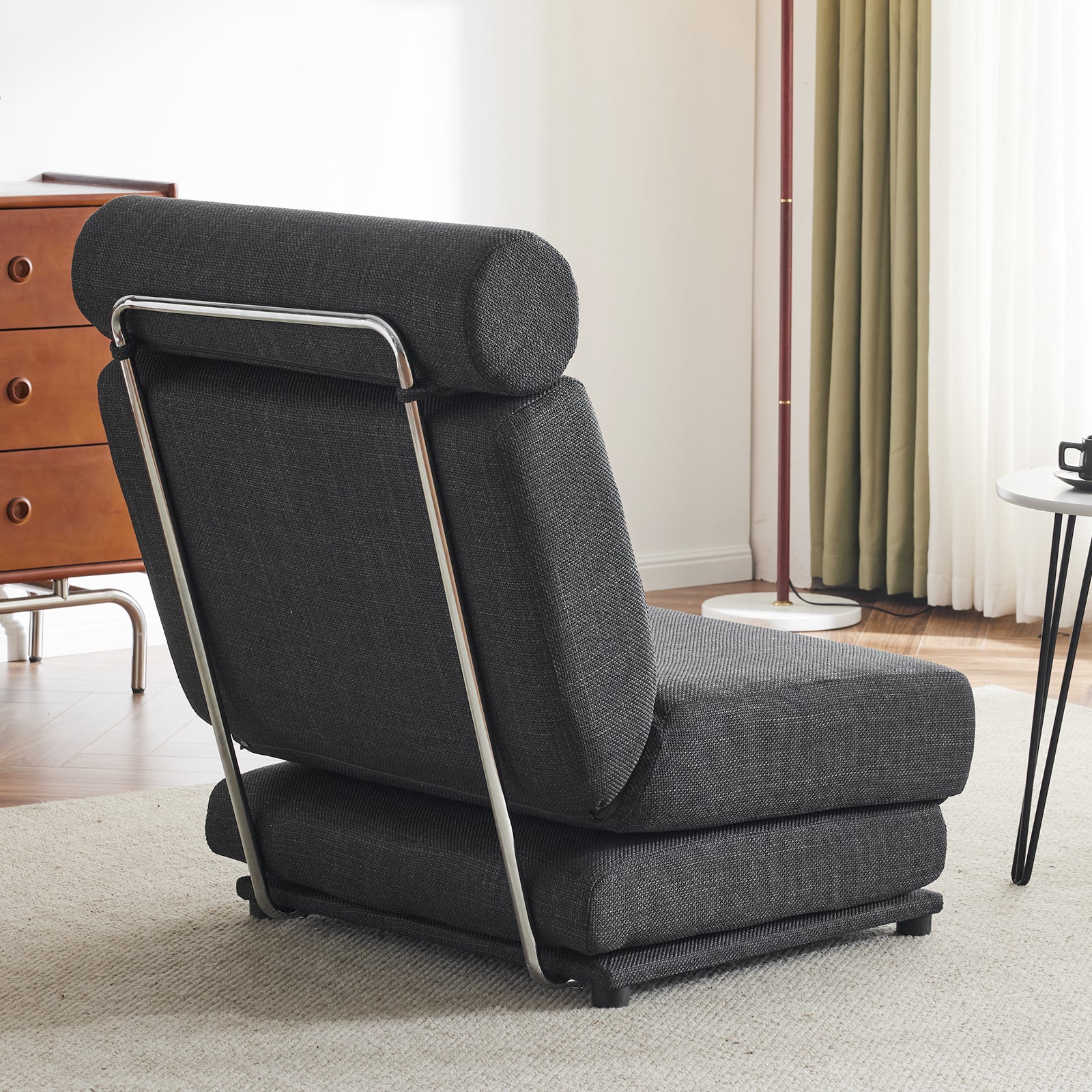 Foldable Sofa Bed Chair – Dark Grey