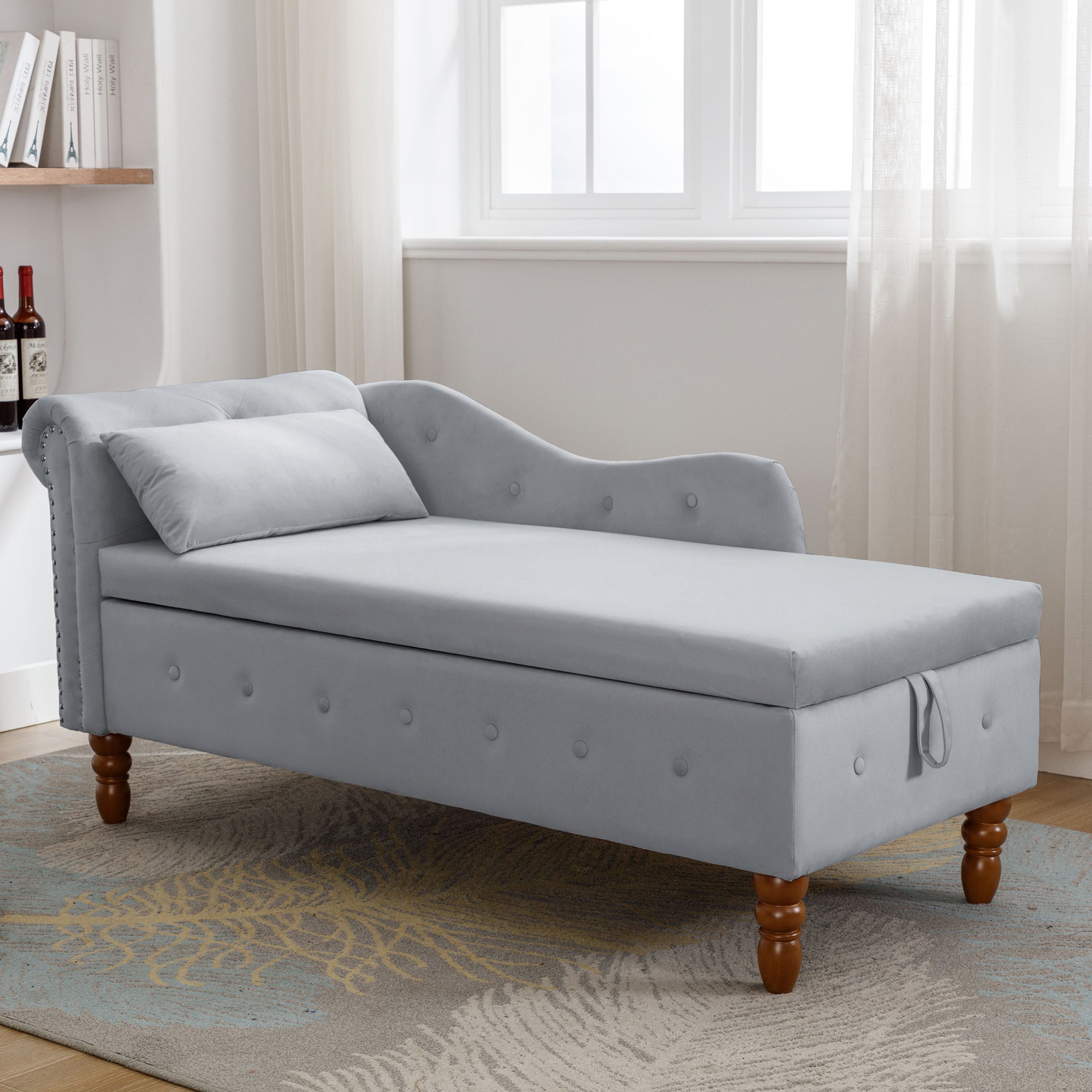 Grey Chaise Lounge