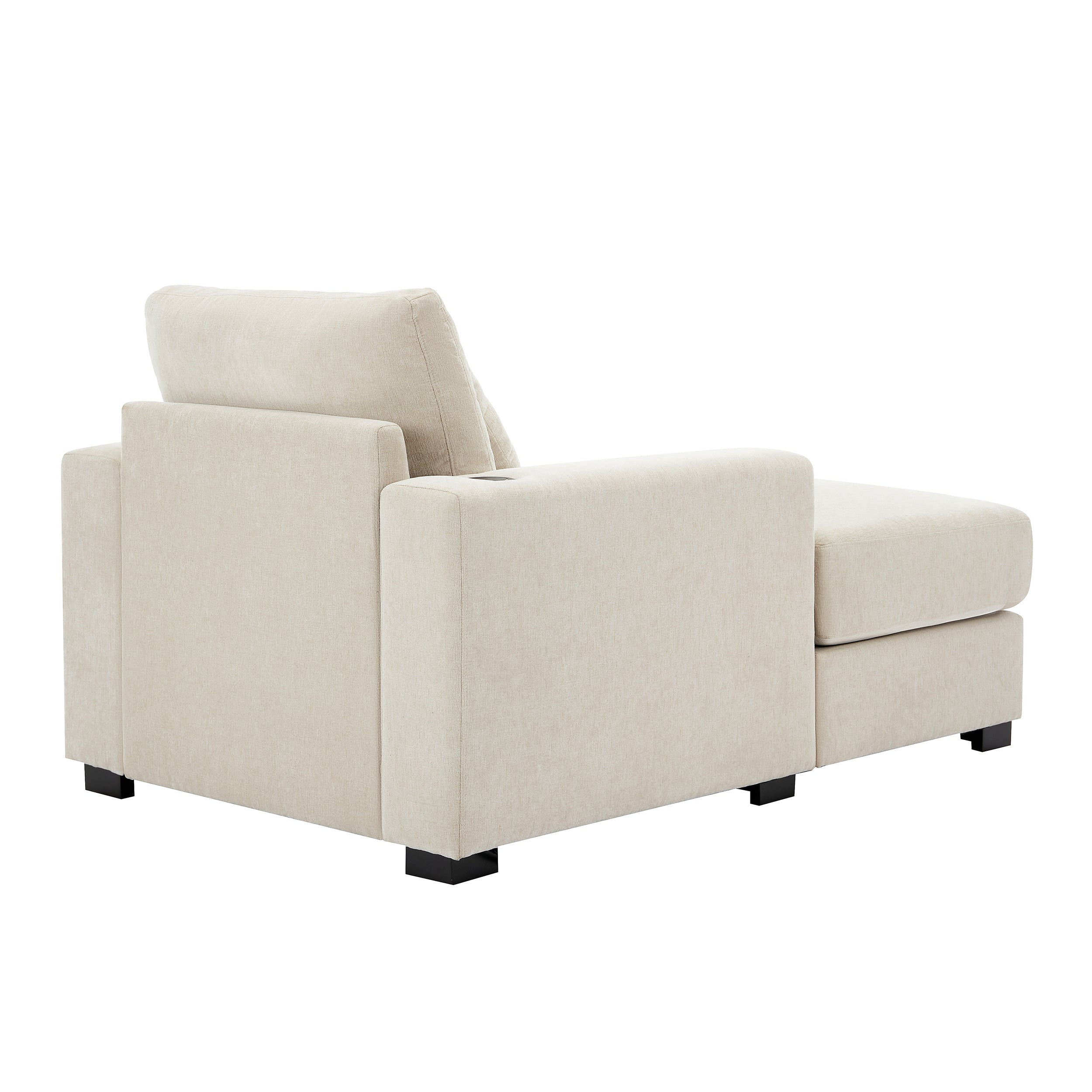 Oversized Chaise Lounger – Cream