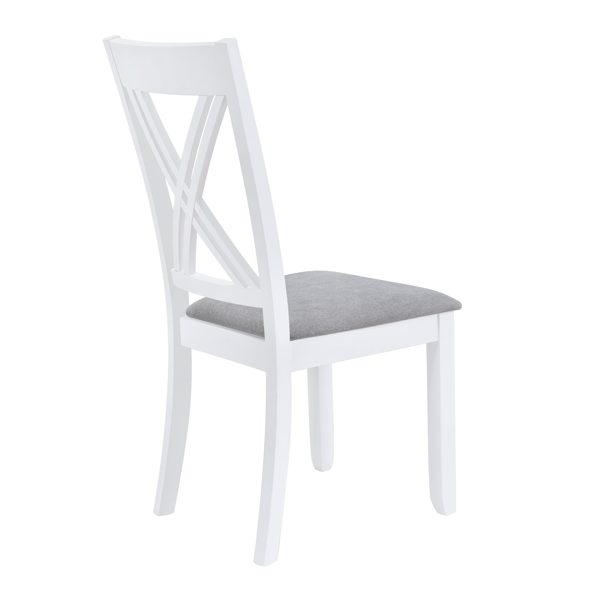 5-Piece Minimalist Dining Table Set – White