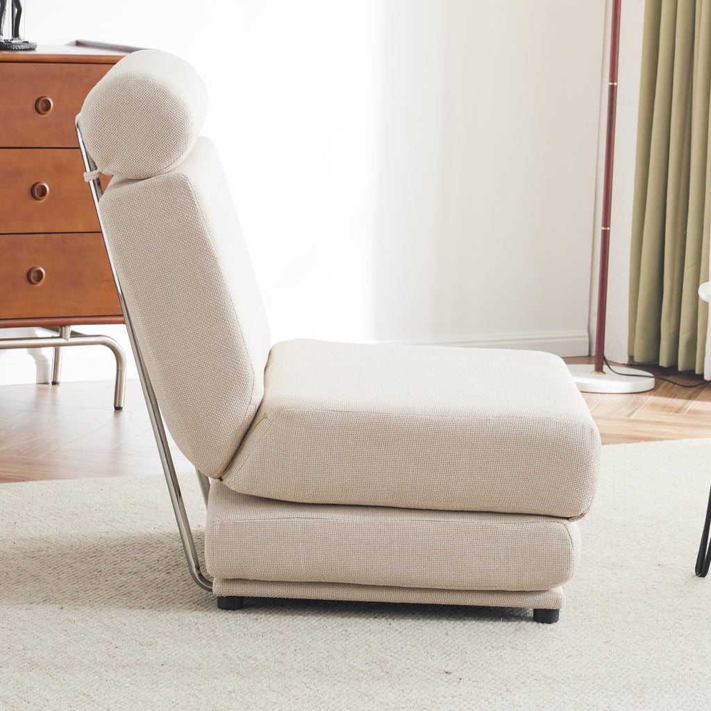 Foldable Sofa Bed Chair – Cream White