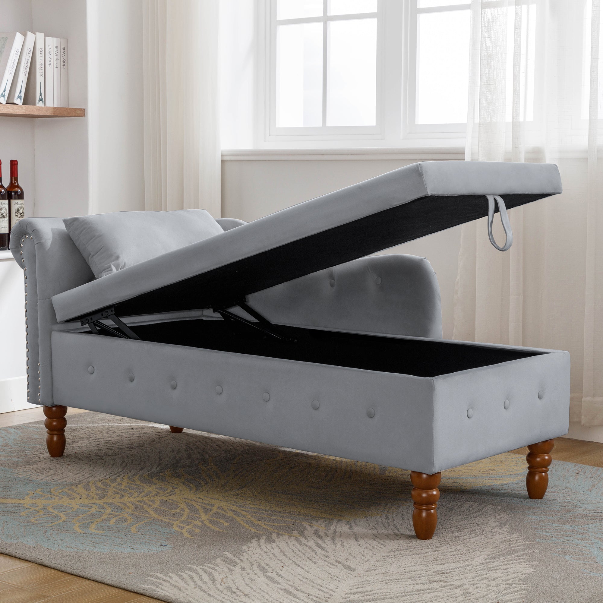 Grey Chaise Lounge