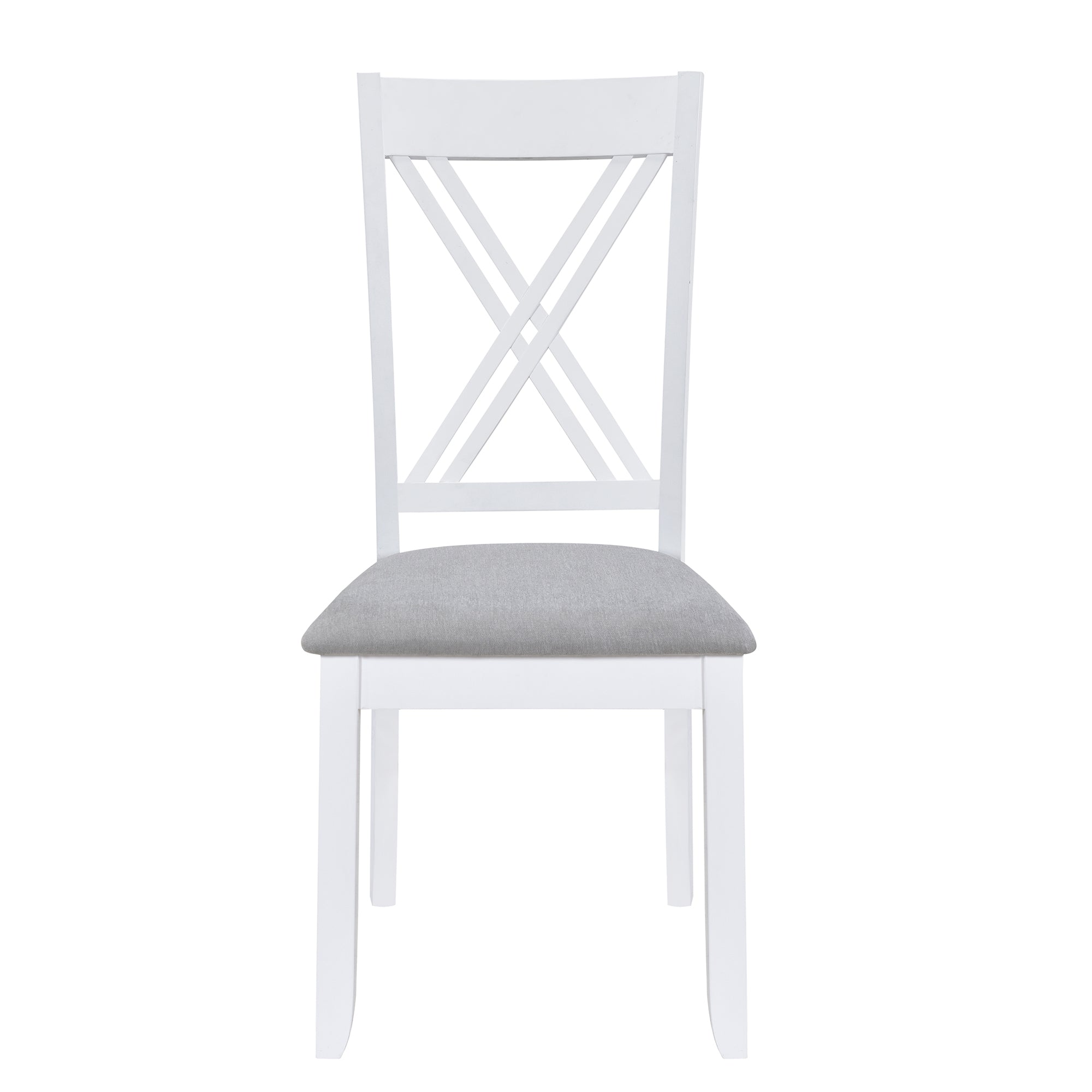 5-Piece Minimalist Dining Table Set – White