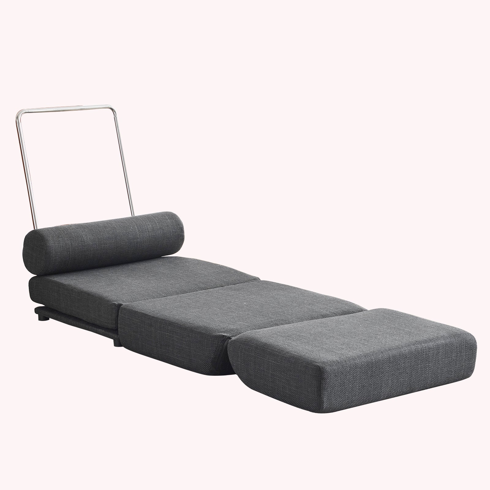 Foldable Sofa Bed Chair – Dark Grey