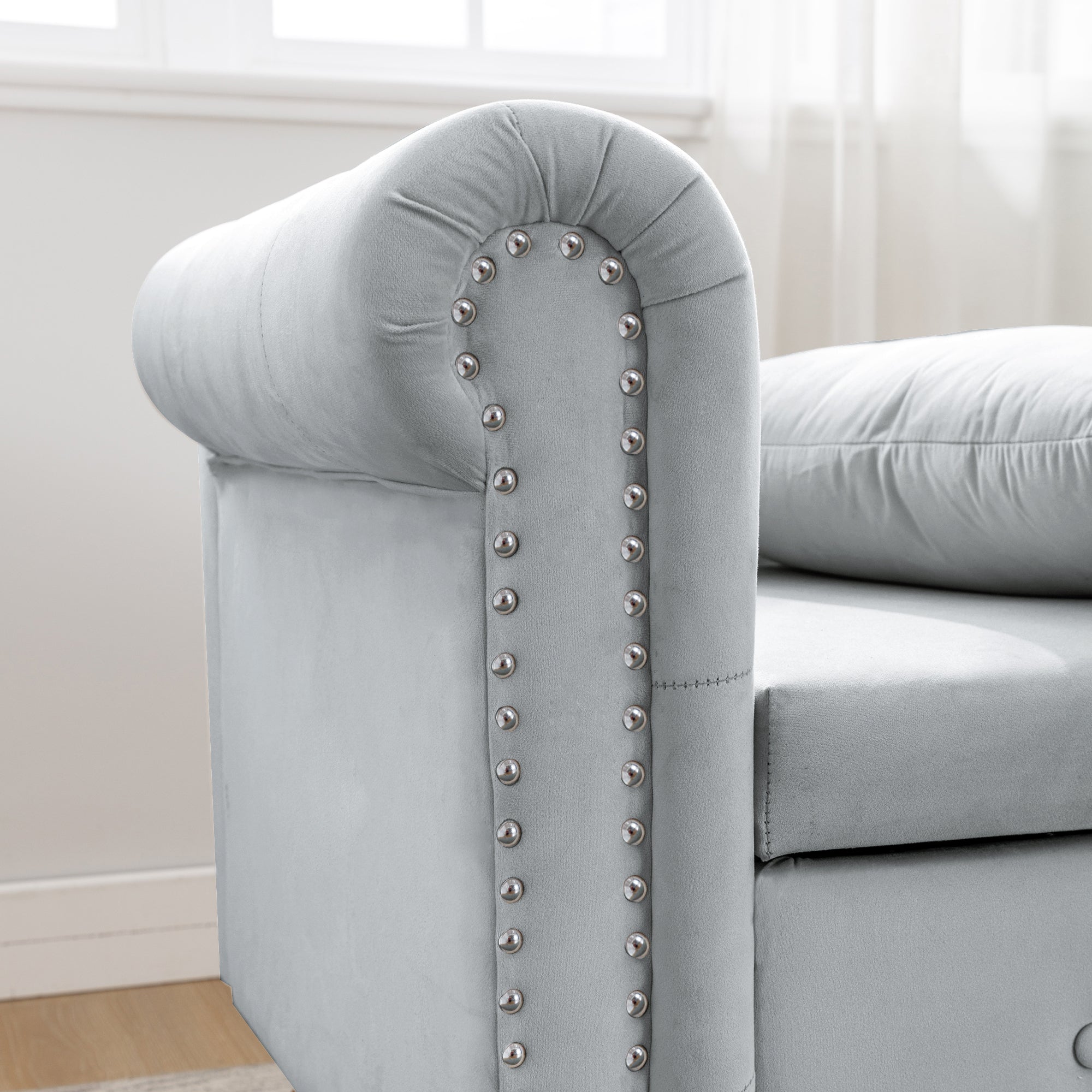Grey Chaise Lounge
